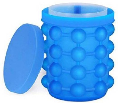 bizool enterprise 1 L Silicone Silicone Ice Cube Maker Genie Space Saving Kitchen Ice Bucket Summer Beach (ITN-728-118) Color Blue - 250 ml Silicone Utility Container (Blue) Ice Bucket(Blue)