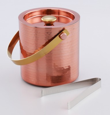 GRD International 2.5 L Steel GRD3032 Ice Bucket(Pink, Gold)