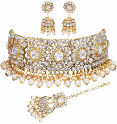 CATALYST Alloy Gold-plated White, Silver Jewellery Set(Pack of 1)