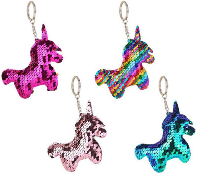 prisma collection Women's Metal Unicorn Keychain Sequins Key Chain