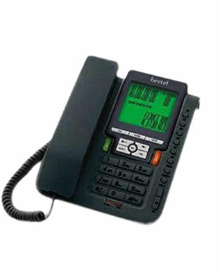Beetel M-71 Corded Landline Phone with Answering Machine(Black)