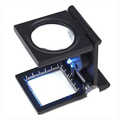 oddpod Folding Lighted 10X Jeweler's Loupe(Black)