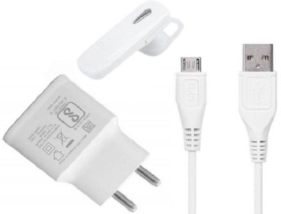 Vooy Wall Charger Accessory Combo for Vivo V15 Pro, V7 Plus, Y81, Y93, Z1 Pro, S1, U10, V15 Pro, Y15 2019, V15, Y17, Y12, Y90, V11 Pro, Y91, Y91i, V9, Y91, Y95 With cable(White)