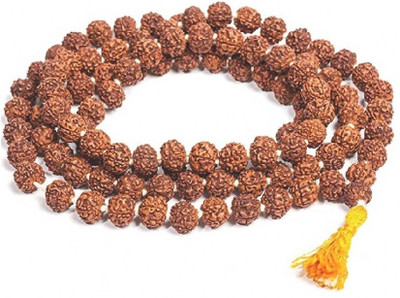 k j traders Rudraksha Mala (108+1 Beads, Bead Size: 5-6 mm each) Alloy Chain Turquoise Stone Chain