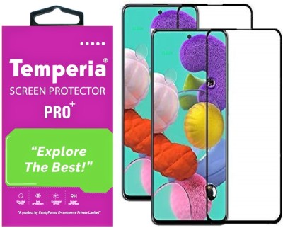 Temperia Edge To Edge Tempered Glass for Samsung Galaxy A71(Pack of 2)