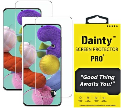 Dainty Tempered Glass Guard for Samsung Galaxy A51(Pack of 2)