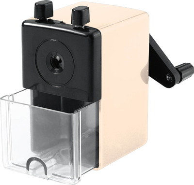 OMEGA 1743 Pencil Sharpener Super Table Biege Colour Single Pencil Tub Sharpener(Multicolor)