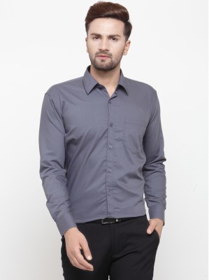 JAINISH Men Solid Casual Grey Shirt