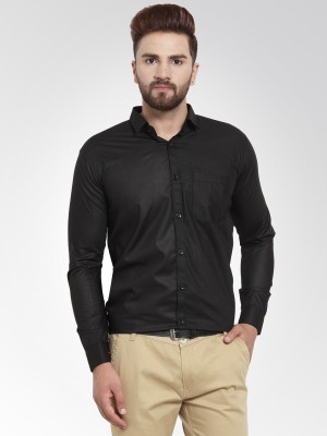 JAINISH Men Solid Casual Black Shirt