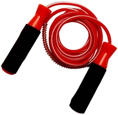 COGNANT SPORTS & FITNESS Ball Bearing Foam Handle Jump Rope Ball Bearing Skipping Rope(Red, Length: 274 cm)