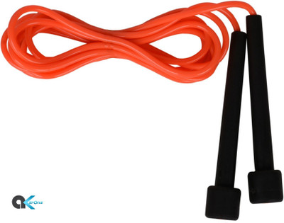 A.K 9 FT 2.7m Plastic Handle Jump Speed Rope Freestyle Skipping Rope(Red, Length: 259 cm)