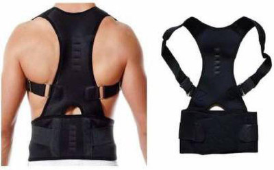 Coozico back pain relief belt for men and women Back & Abdomen Support (Black) Back / Lumbar Support(Multicolor)