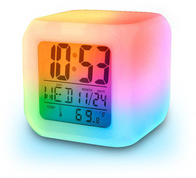 Bajud Enterprise Digital White Clock