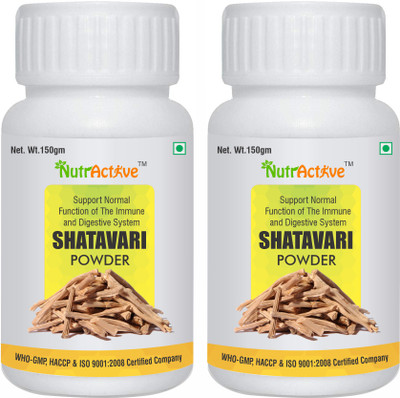 NutrActive Organic Shatawari Powder ( Asparagus Racemosus ) 300 gm(2 x 150 g)