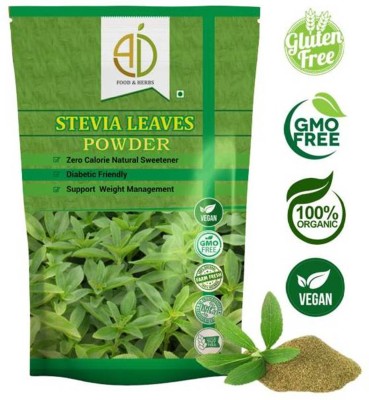 A D FOOD & HERBS ORGANIC STEVIA/STEVIA REBAUDIANA LEAVES GREEN POWDER 100 GMS Sweetener(100 g)
