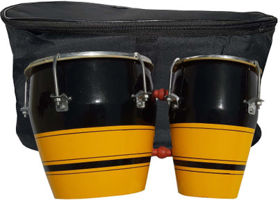 GT manufacturers FREE Cover With bongo BY-BB 4421 Wooden Bongo(16 cm, 14 cm)
