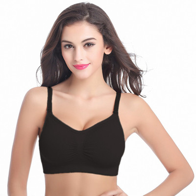 Secret Wear Women Maternity/Nursing Lightly Padded Bra(Black)