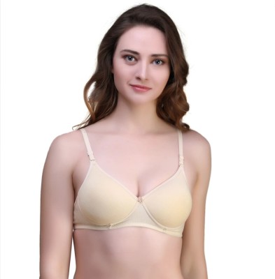 Voler Haut by Voler Haut Women T-Shirt Lightly Padded Bra(Beige)