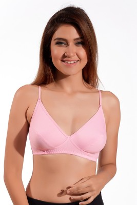 JULIET by JULIET Women T-Shirt Non Padded Bra(Pink)