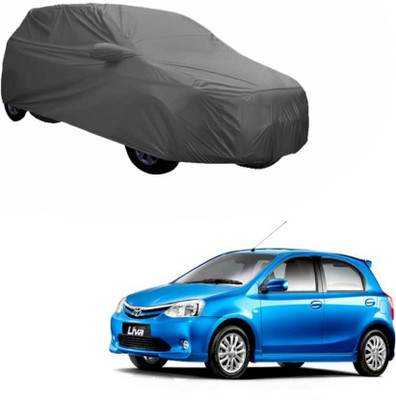 ANLOPE Car Cover For Toyota Etios Liva (With Mirror Pockets)(Grey)