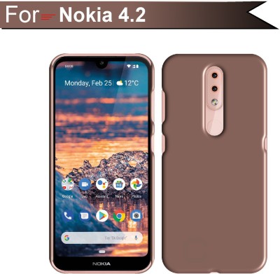 Case Designer Back Cover for Nokia 4.2 Case Matte Rubberised Finish Hard Back Cover Guard 360 Protection(Brown, Dual Protection, Pack of: 1)