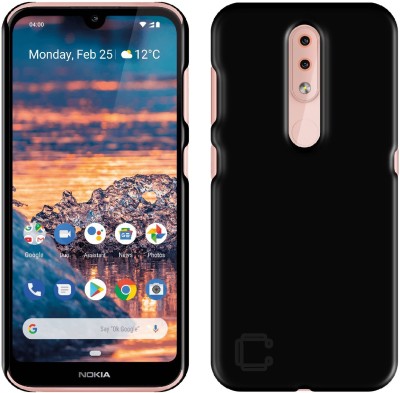 CASE CREATION Back Cover for Nokia 4.2 Case Matte Rubberised Finish Hard Back Cover Guard 360 Protection(Black, Grip Case, Pack of: 1)