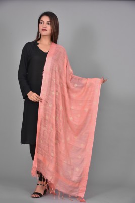 SANZARI Silk Blend Printed Women Dupatta