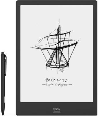 Boox Note2 eReader with Cover (10.3" screen, Android 9.0, Fingerprint Scanner, Stylus, 4GB Ram, 64GB Storage, Finger Touch & Stylus Touch, Front light) Onyx Note 2 eBook Reader/ Eink Tablet / E-reader