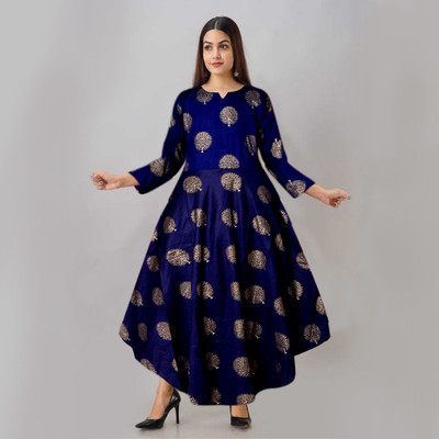 JWF Anarkali Gown(Dark Blue)