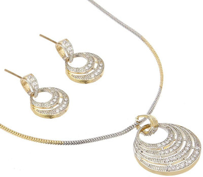 anjni creation Brass Silver, Gold Jewellery Set(Pack of 1)