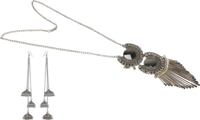 Cosmos Alloy Sterling Silver Multicolor Jewellery Set(Pack of 1)