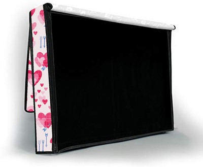 JM Homefurnishings Two layer dust proof LED LCD TV cover for 32 inch TV-LCD-LED-Monitor  - LEDJM1817632IN(Red, White)