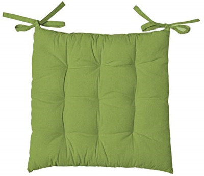 Texlux Microfibre Solid Chair Pad Pack of 1(Light Green)