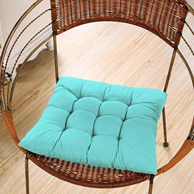 Texlux Microfibre Chair Pad Pack of 1 Solid(Sky Blue)