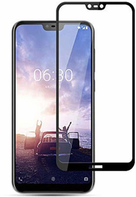 AKSHUD Edge To Edge Tempered Glass for Nokia 6.1 Plus(Pack of 1)