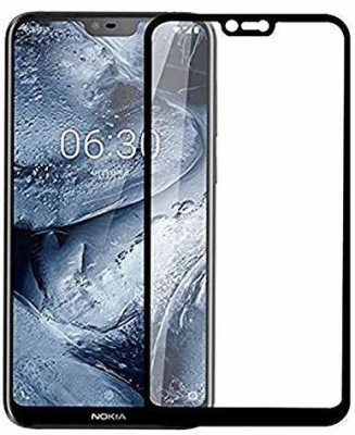 AKSHUD Edge To Edge Tempered Glass for Nokia 6.1 Plus(Pack of 1)