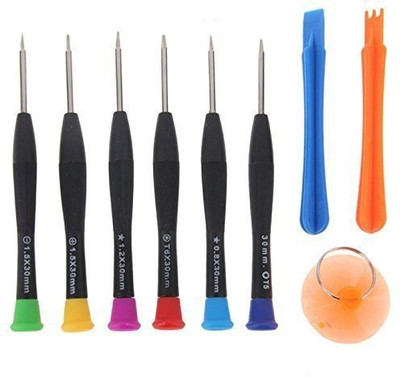 GADGET DEALS 9 in 1 Professional Mobile Repairing Tools for Iphone, Oppo, Samsung and Redmi Mobile. Precision Screwdriver Set(Pack of 9)