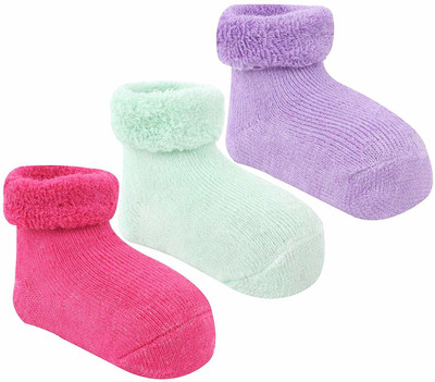 BABYSHOPEE Baby Boys & Baby Girls Printed Peds/Footie/No-Show(Pack of 3)