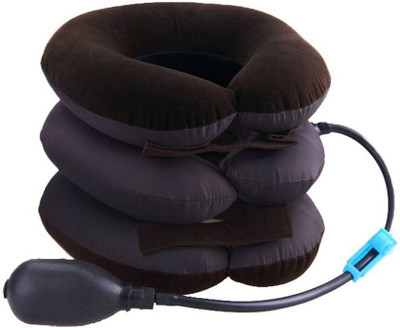 ECSTASY 3-Layer Portable Neck Pillow Three Layers Massager Cervical Spine Massager(Brown)