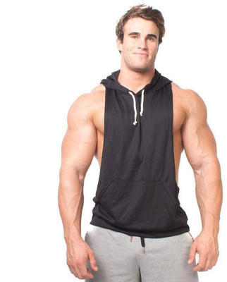 the hanger Sleeveless Solid Men Sweatshirt