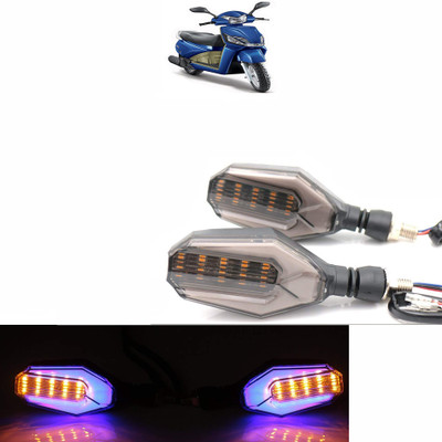 Vagary Side LED Indicator Light for Mahindra Gusto(Blue, Yellow)