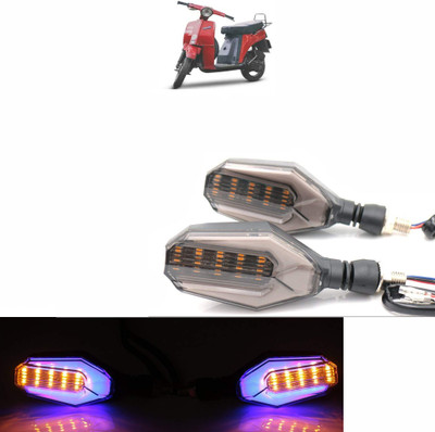 Vagary Side LED Indicator Light for Bajaj Sunny(Blue, Yellow)