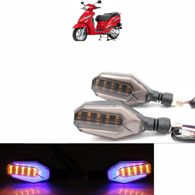 Vagary Side LED Indicator Light for TVS Wego(Blue, Yellow)