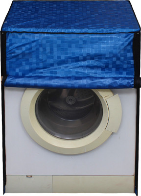 Glassiano Front Loading Washing Machine  Cover(Width: 60.96 cm, Blue)
