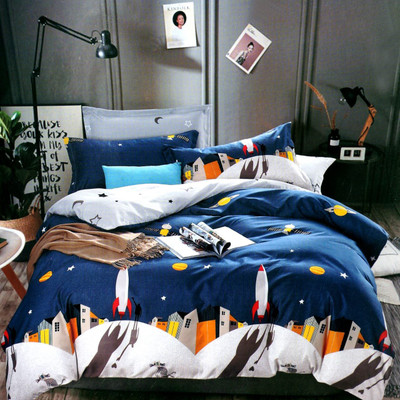 Skytex Cartoon Single Comforter for  Heavy Winter(Cotton, Blue)