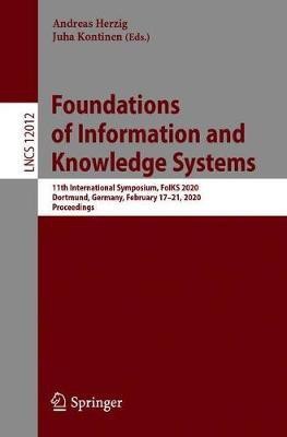 Foundations of Information and Knowledge Systems(English, Paperback, unknown)