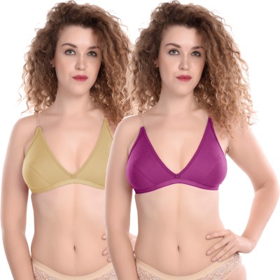 Madam Madam Everyday Non Padded Casual Womens Multiway Bras Women T-Shirt Non Padded Bra(Multicolor)