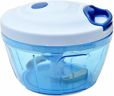 IkOmkar IkOnkar -Plastic Handy Dori Chopper with 3 Blades Pack of 1(Multi Color) - 450 ML Vegetable Chopper(1)