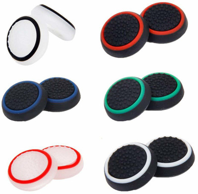 HASTHIP 6Pair Controller Joystick Thumbstick Cover Caps Grips for PS4  Joystick(Multicolor, For PS4)