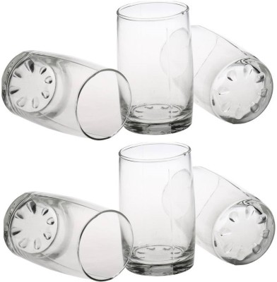 Somil (Pack of 6) Multipurpose Drinking Glass -B1547 Glass Set Water/Juice Glass(270 ml, Glass, Clear)